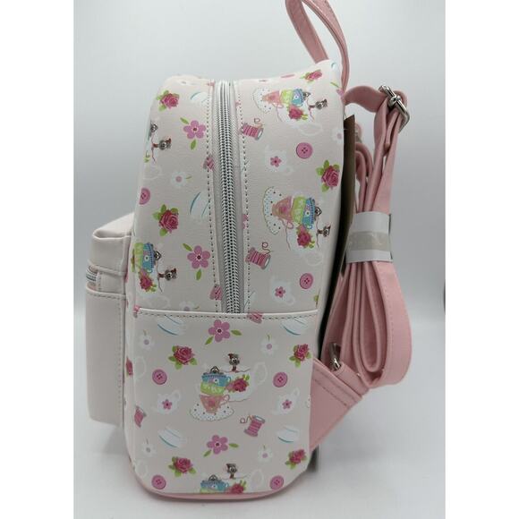 Loungefly Disney Cinderella & Friends Mice Tea Party Mini Backpack New NWT - Picture 2 of 5